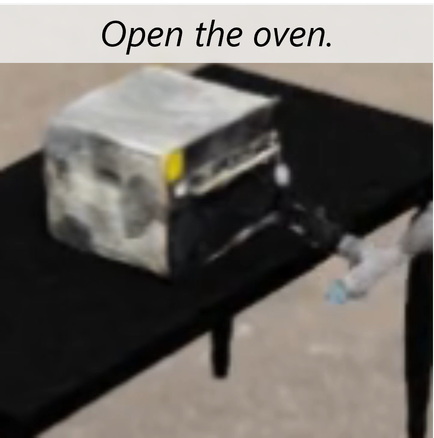 Task instruction: Open the oven